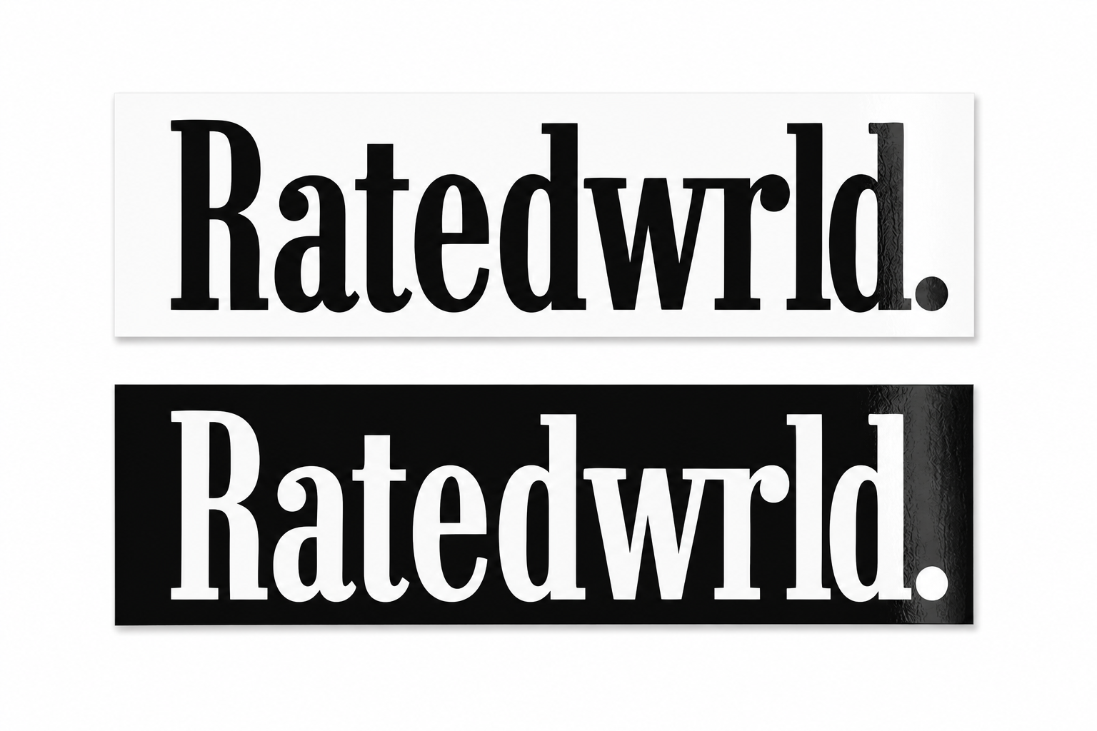 Ratedwrld Twin Sticker Pack.