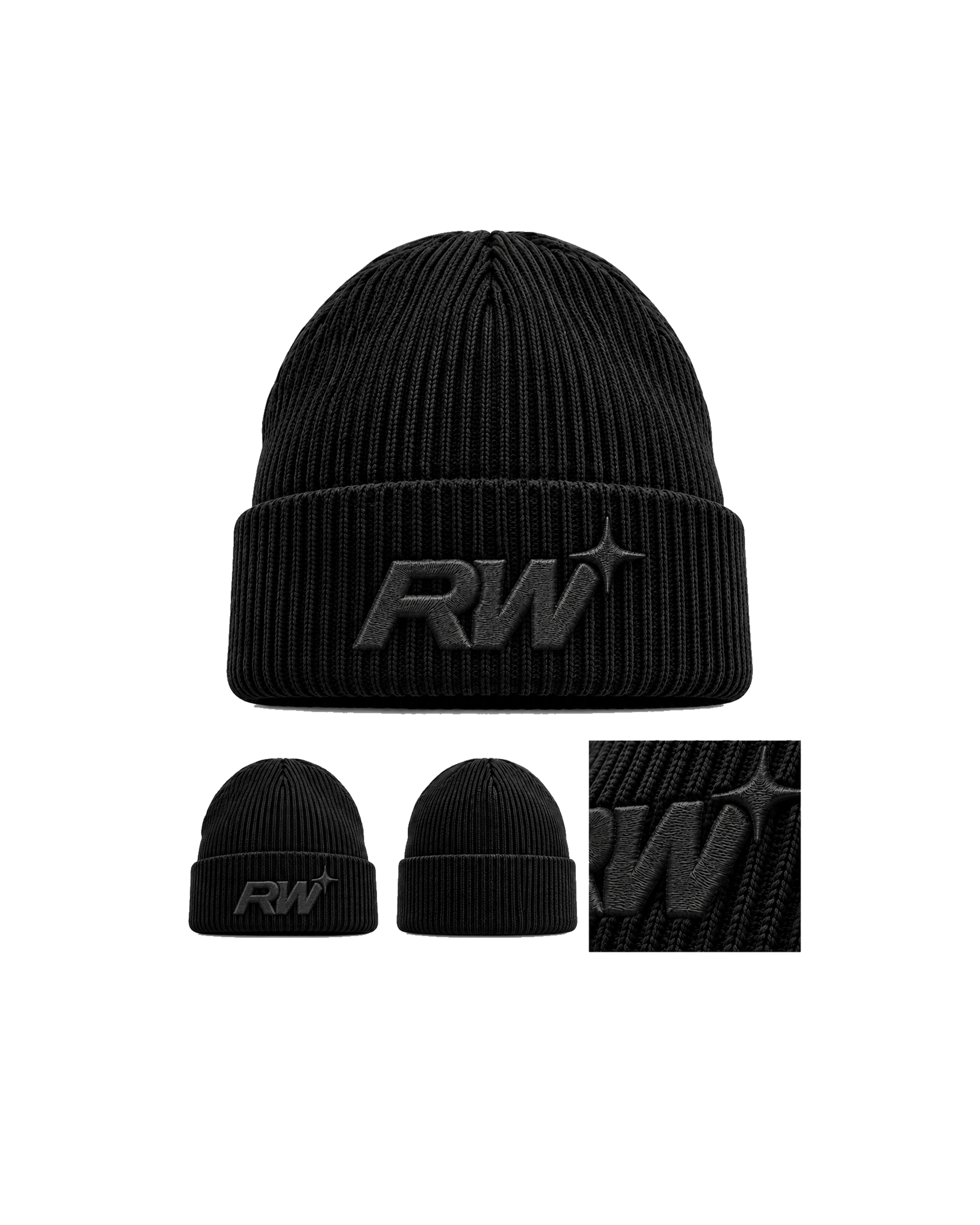 BLACKOUT — OVERSIZED CUFFED BEANIE