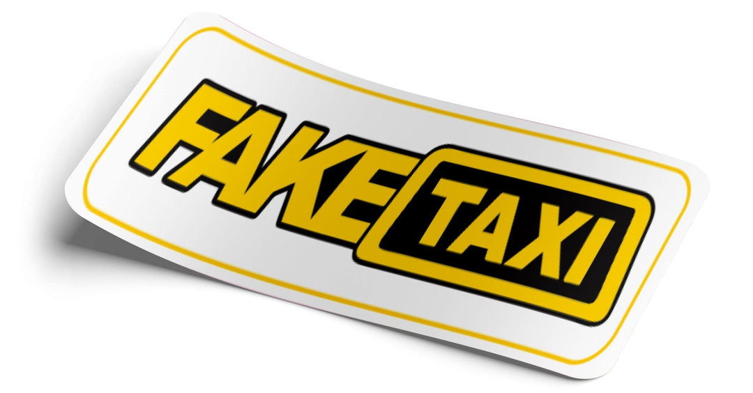 Fake Taxi "white" Decal - Strictly Static