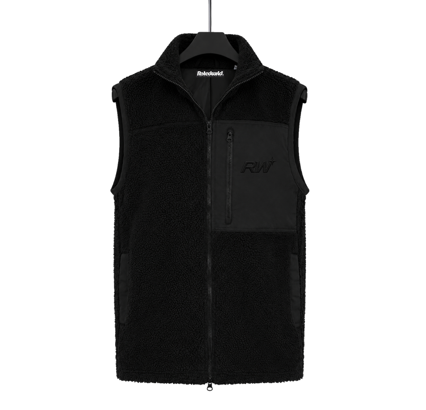 RW02 // OUTPOST — SHERPA FLEECE GILET – front